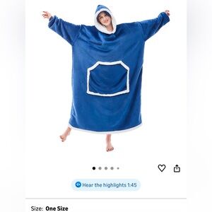IFNOW Wearable Blanket Hoodie, Oversized Fleece Hooded Sweatshirt with Hoodie